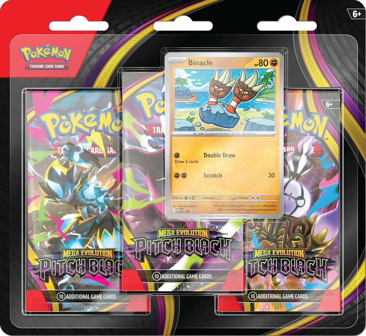 PITCH BLACK 3 PACK BLISTER